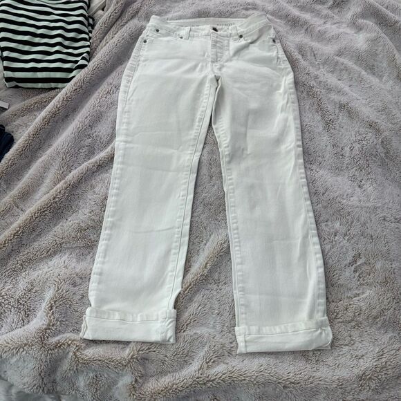 Talbots Heritage Straight White Jeans size 4P - Picture 1 of 12